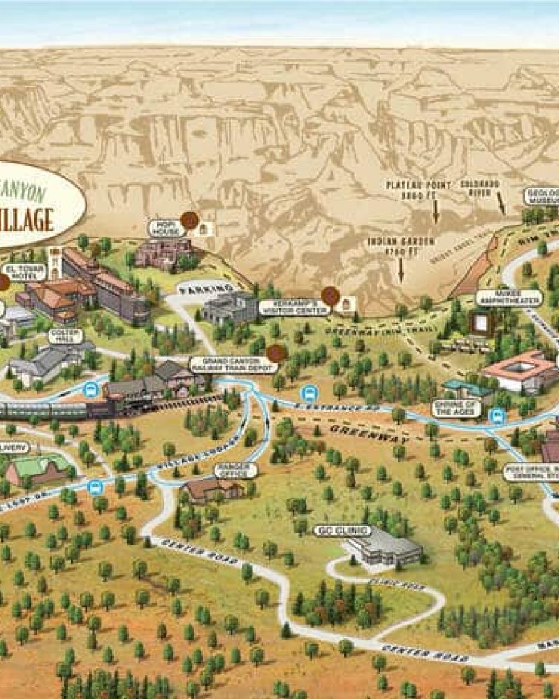 Mapa-Gran-Canon-village