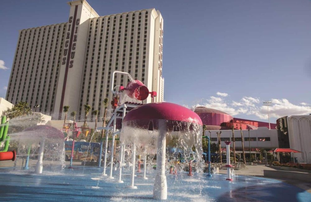 Zona de piscinas del hotel Circus Circus Las Vegas